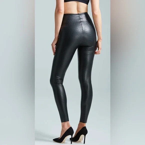 Faux Leather Animal Legging M - Picture 2 of 7
